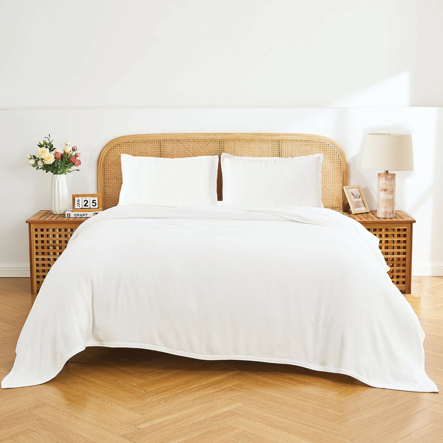Bamboo Cotton Diamond Blanket