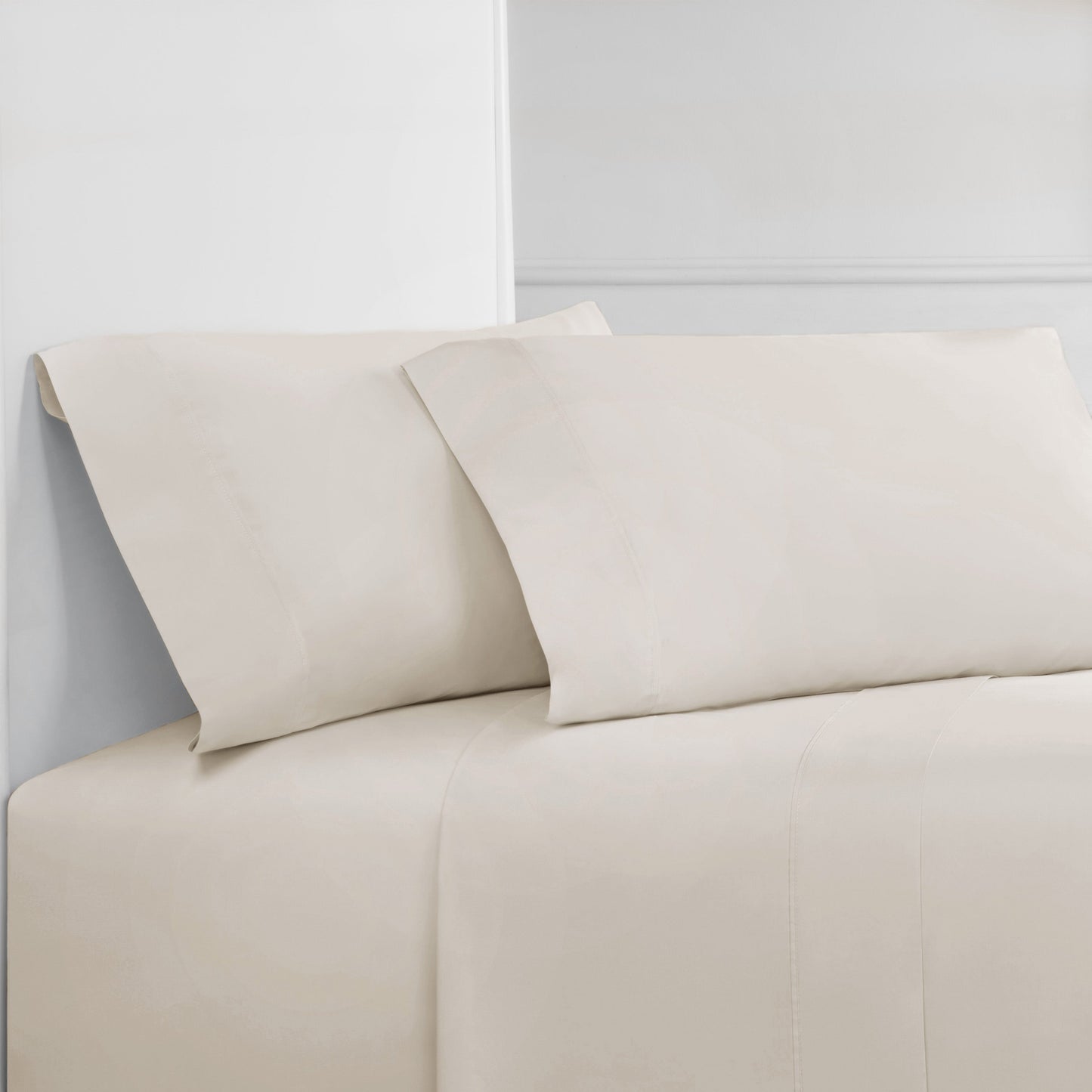 400 Thread Count Wrinkle-Free Cotton Sheet Set with Extra Pillowcases