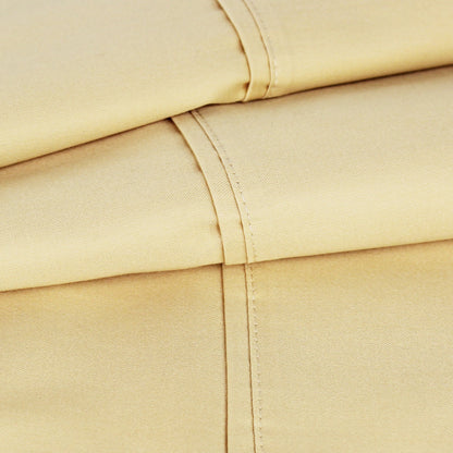 400 Thread Count Wrinkle-Free Cotton Sheet Set with Extra Pillowcases