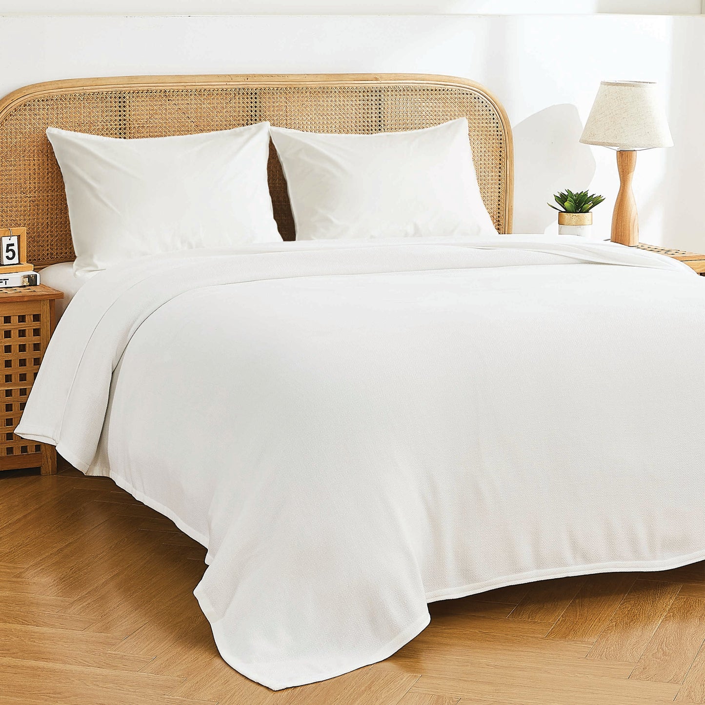 Bamboo Cotton Diamond Blanket