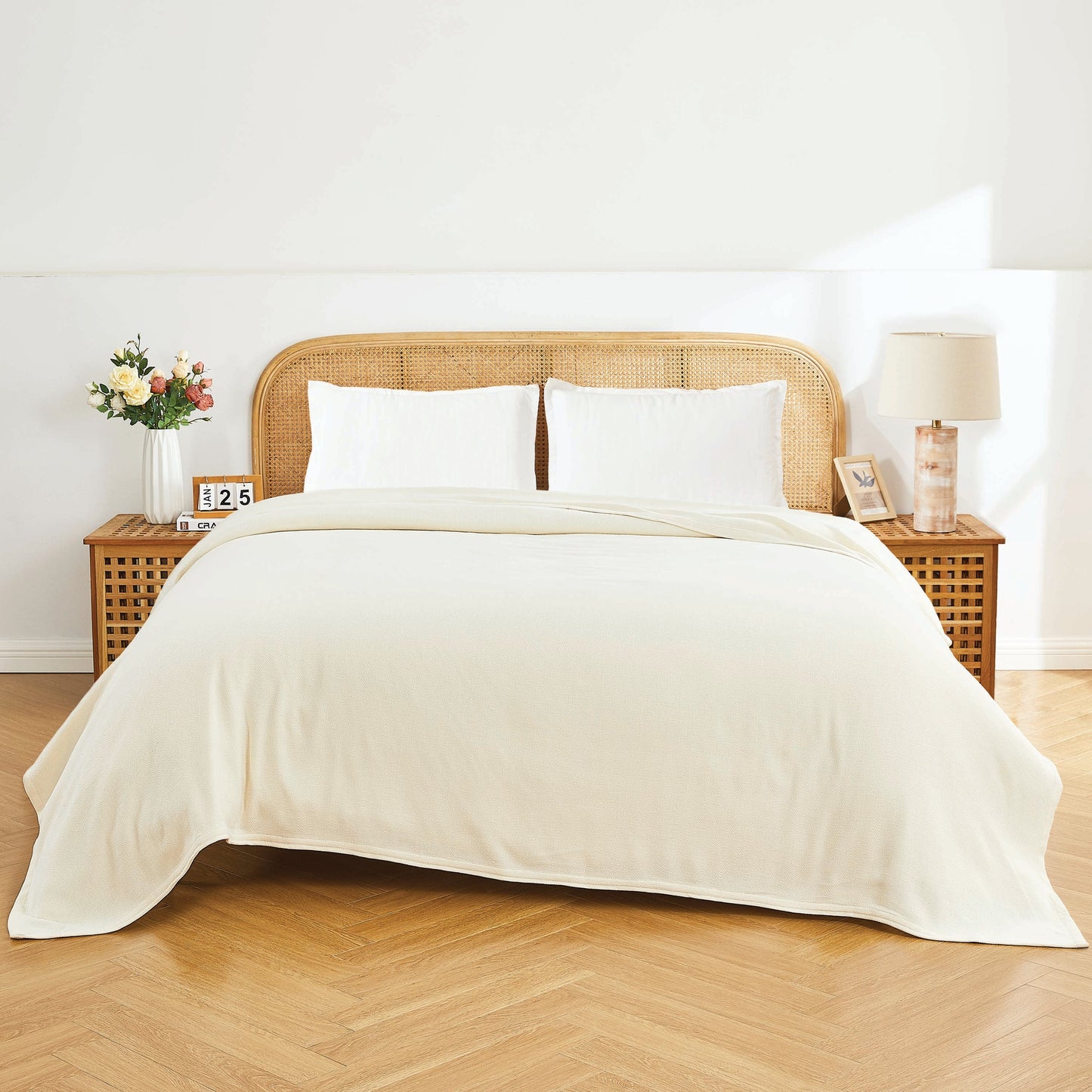 Bamboo Cotton Diamond Blanket