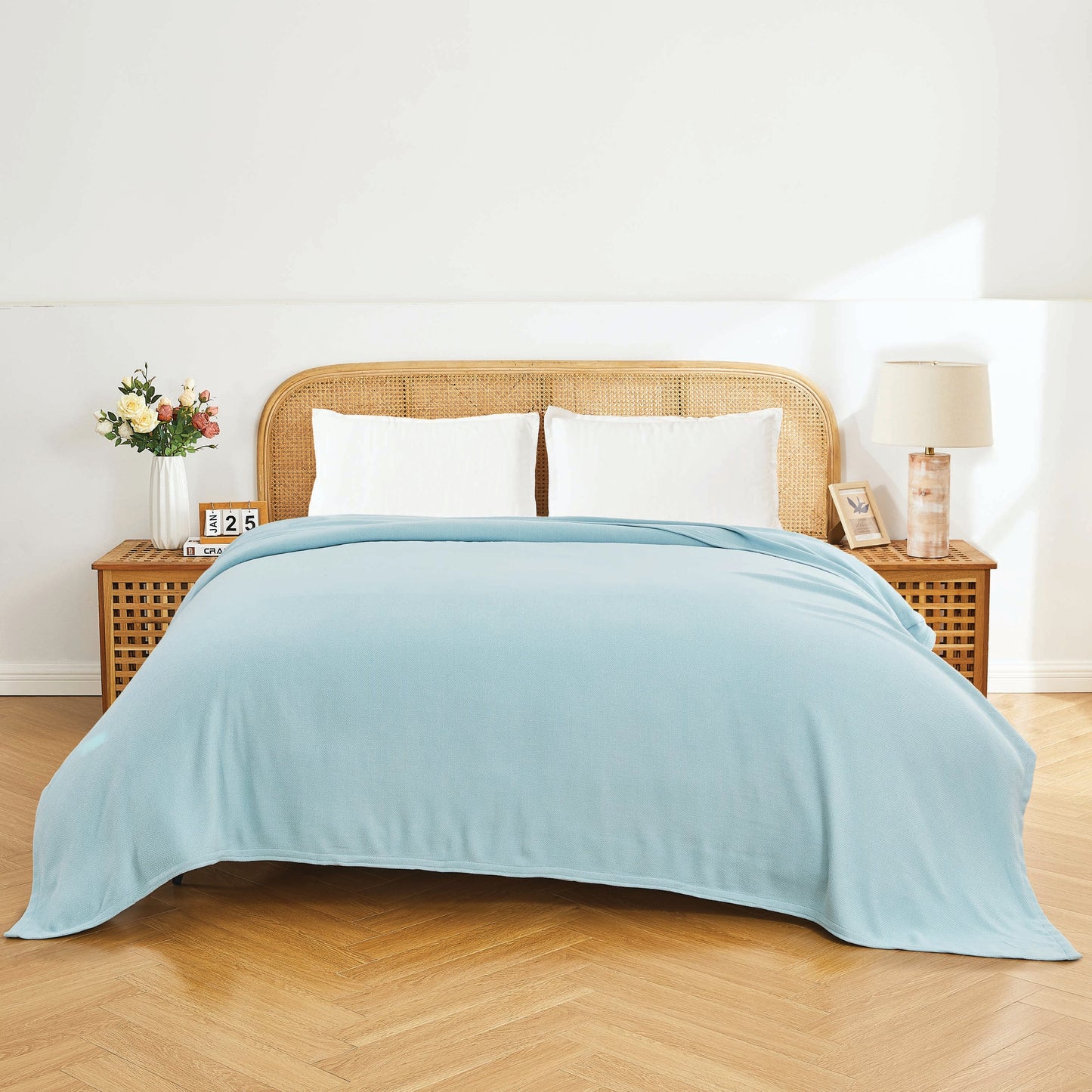 Bamboo Cotton Diamond Blanket