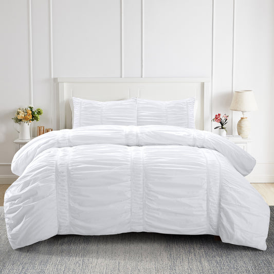 Belle 100% Cotton Embroidered Duvet Set