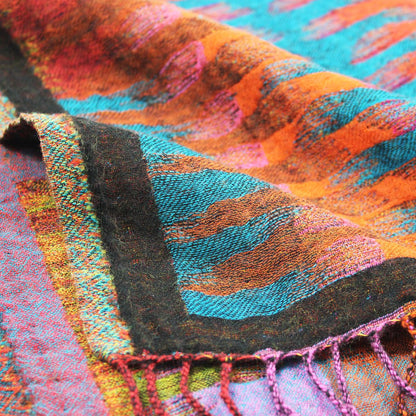 Ikat Wool Throw