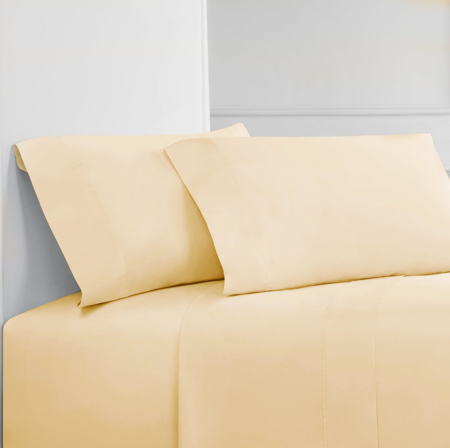 400 Thread Count Wrinkle-Free Cotton Sheet Set with Extra Pillowcases