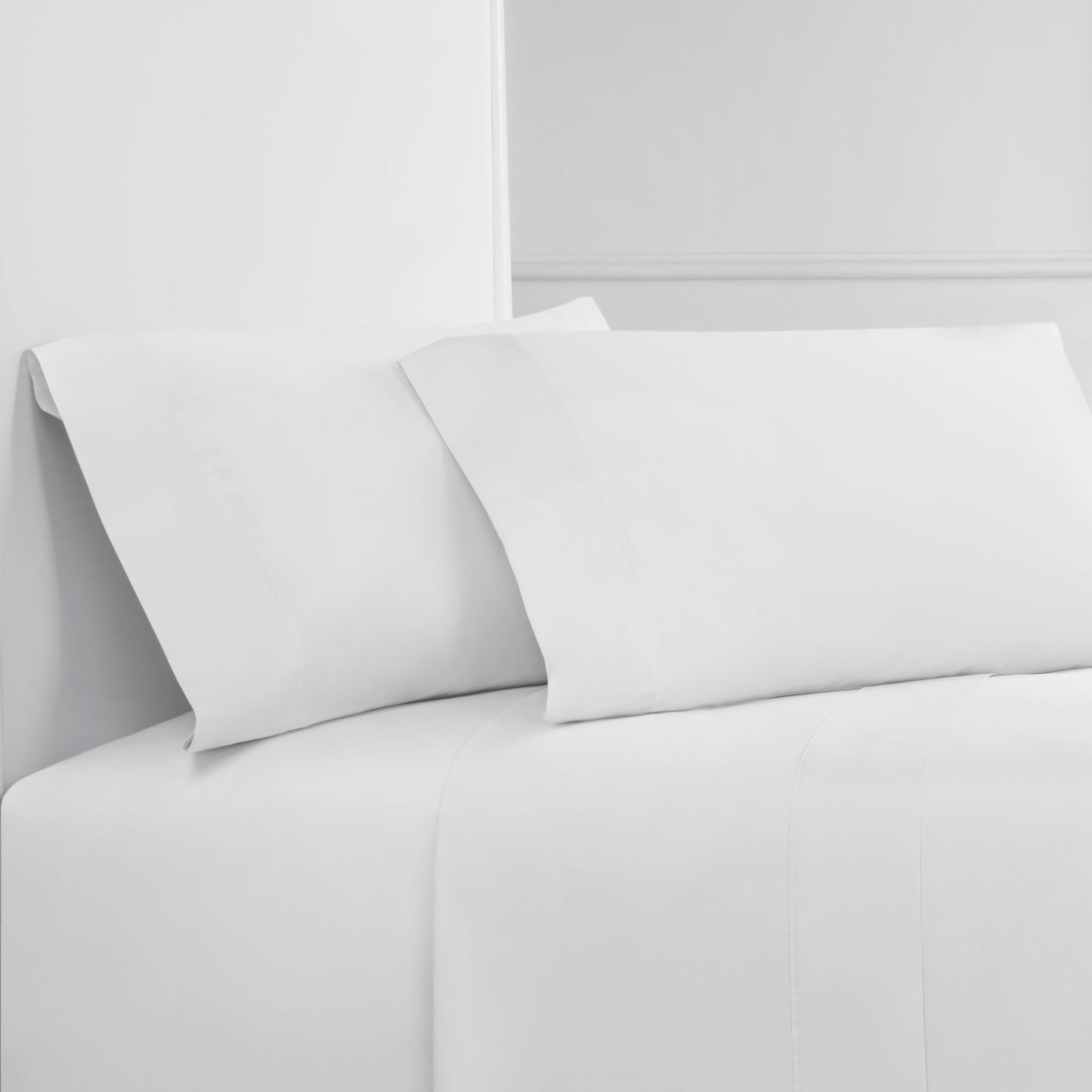 400 Thread Count Wrinkle-Free Cotton Sheet Set with Extra Pillowcases