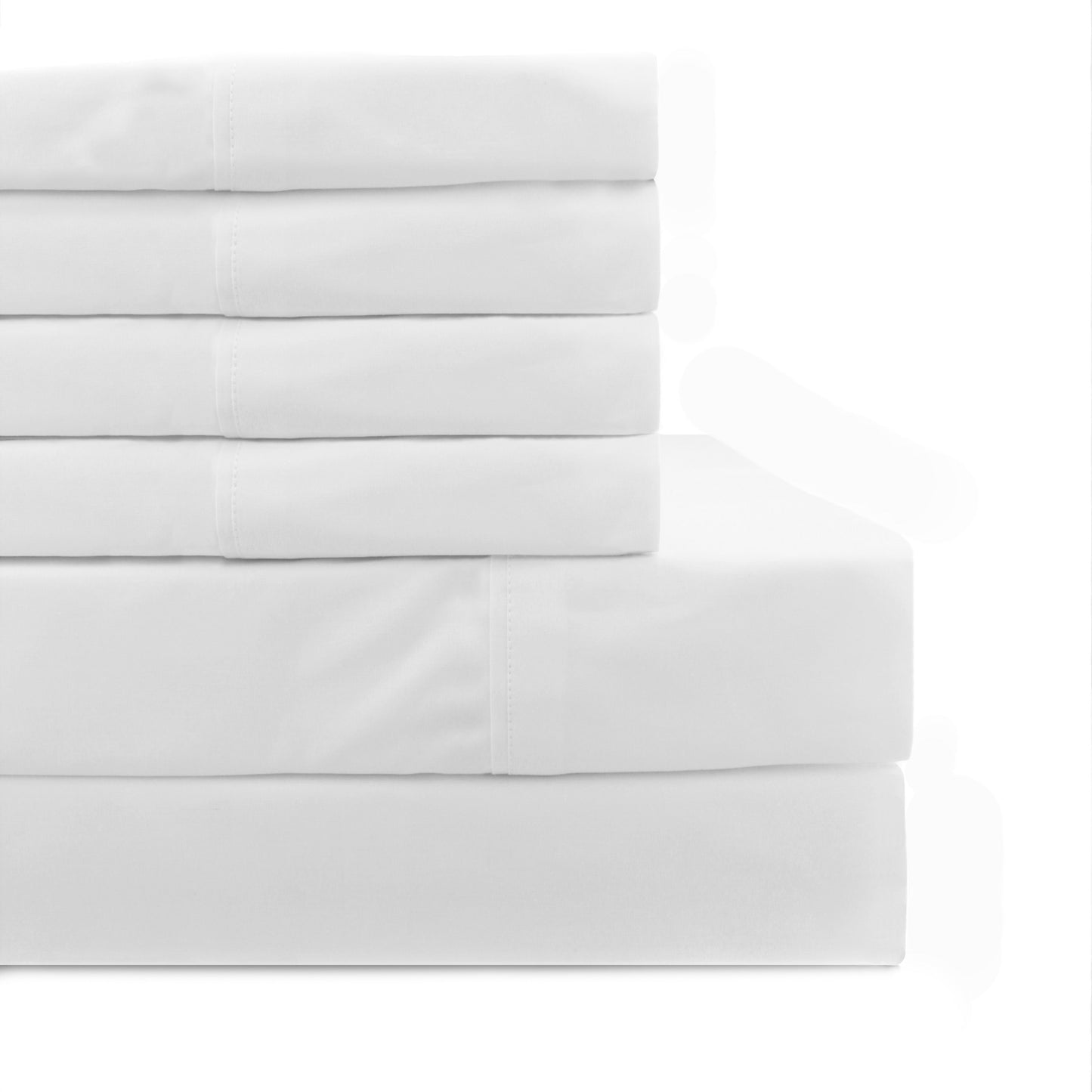 400 Thread Count Wrinkle-Free Cotton Sheet Set with Extra Pillowcases